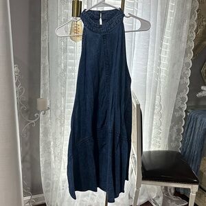 FP Movement by Free People Blue Denim Mini Dress